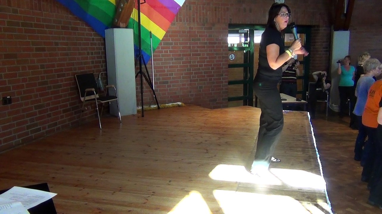 12. Intern. Line Dance Treff 2015 ,Workshop 3 - Adrenaline Rush (Demo) - Maggie Gallagher