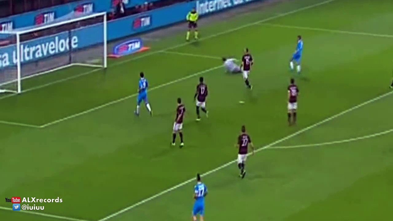 Allan Goal AC Milan vs Napoli 0-1 (Seria A) 2015