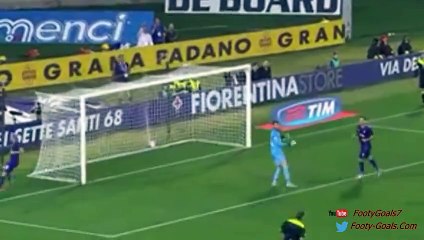 Borja Valero Goal - Fiorentina vs Atalanta 2-0 (Serie A 2015)
