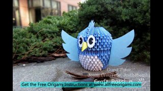 how to make an origami bird