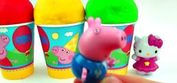 Peppa Pig Play-Doh Surprise Egg Party Cups My Little Pony Spongebob Hello Kitty LPS Toys FluffyJet [Full Episode]