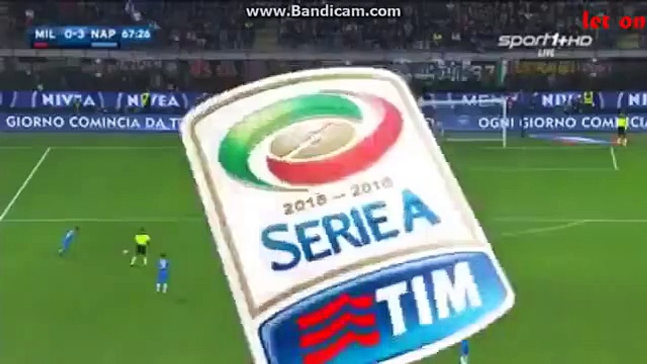 Lorenzo Insigne Free Kick Golazo! AC Milan vs Napoli 0-3 (Serie A 2015)
