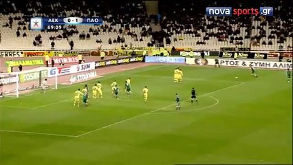 Πανηγυρισμός Σο ΑΕΚ-Παναθηναϊκός 0-2 2012-2013