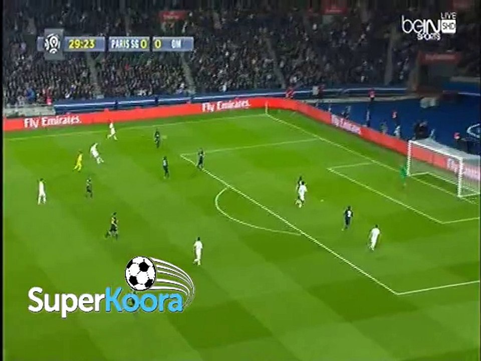 اهداف مباراة ( باريس سان جيرمان	 2-1  مارسيليا	 )  الدوري الفرنسي الدرجة الأولى