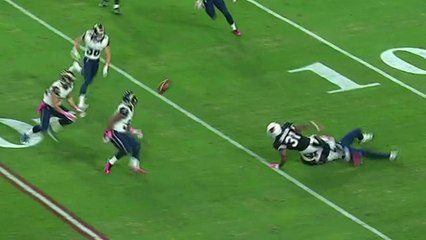 Cardinals David Johnson fumbles on opening kickoff