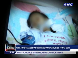 Girl hospitalized after receiving DOH vaccines?