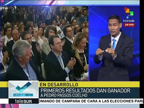 Encuestas dicen que Portugal habría decidido por Pedro Passos Coelho