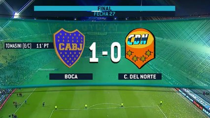 Boca Juniors 1 Crucero del Norte 0 (Campeonato 2015)