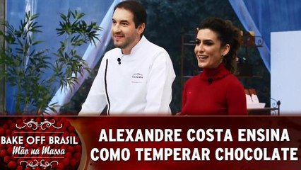 Alexandre Costa ensina como temperar o chocolate
