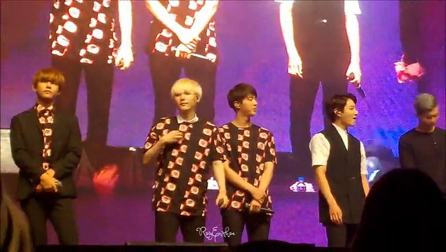 [BTS] 150911 FanMeeting Showcase Live : 1st MENT