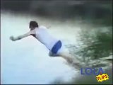 Awesome lake diving fail!