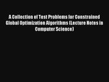 AudioBook A Collection of Test Problems for Constrained Global Optimization Algorithms (Lecture