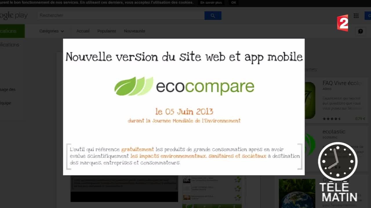 L'application écolo qui permet de connaître à partir du code barre d’un produit son niveau d’éco-responsabilité ! - 2015/10/05