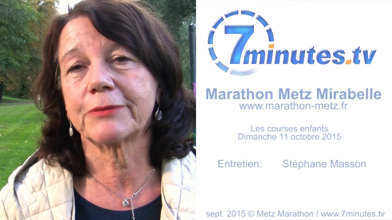 Courses Enfants Marathon Metz Mirabelle - Edith Didier interview