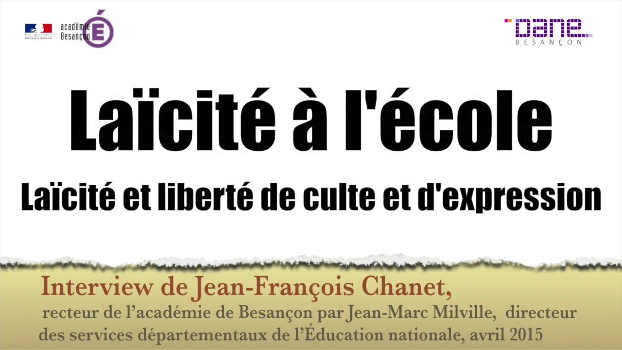 Laïcité à l'école : Laïcité et liberté de culte et d'expression