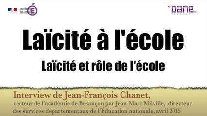 Laïcité à l'école : Laïcité et rôle de l'école