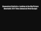 AudioBook Elementary Statistics: Looking at the Big Picture (Available 2011 Titles Enhanced