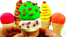 Play-Doh Ice Cream Cone Surprise Eggs Mickey Mouse Peppa Pig Sesame Street Disney Princess FluffyJet [Full Episode]