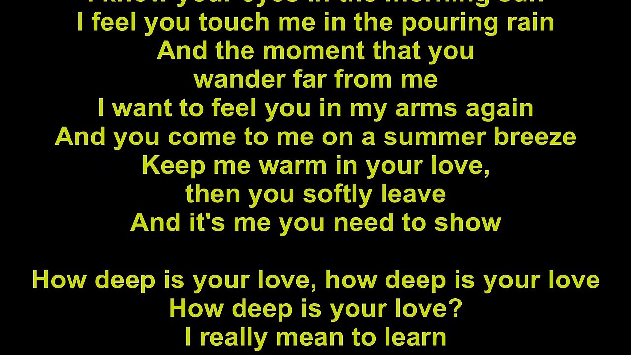 NiNi Y - How Deep is Your Love MP3 Download & Lyrics