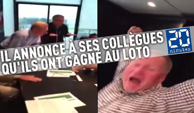 Il annonce en pleine réunion à ses collègues qu'ils ont gagné 60 millions de dollars au Loto