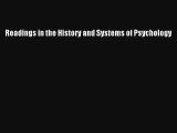 Read Readings in the History and Systems of Psychology PDF Free