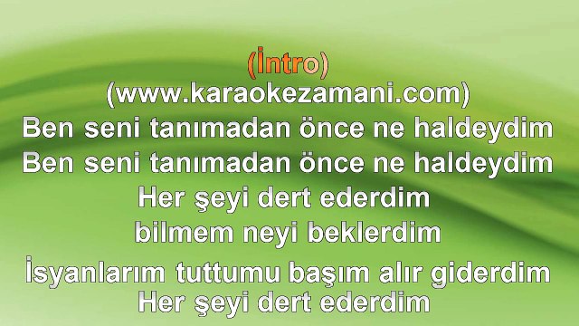 İbrahim Erkal - Seni Veren Allah'a - 2008 TÜRKÇE KARAOKE