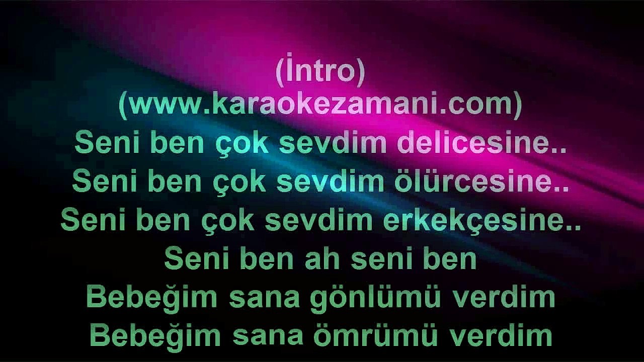 İbrahim Tatlıses - Bebeğim - 2001 TÜRKÇE KARAOKE
