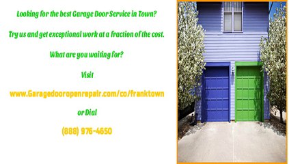 Garage Door Repair Service & Maintenance in Franktown, CO