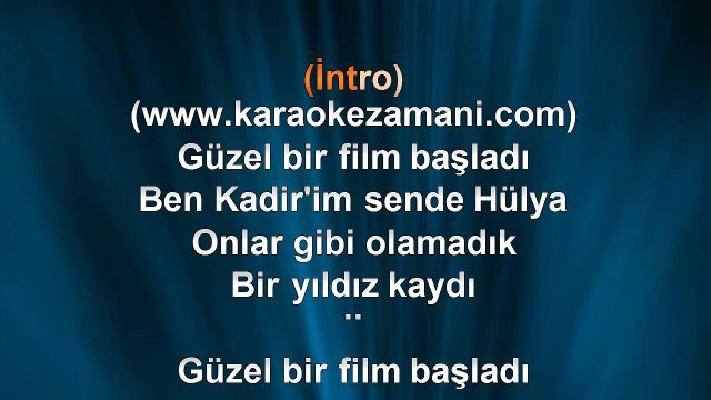 İbrahim Tatlıses - Bir Yıldız Kaydı Gökten - 2008 TÜRKÇE KARAOKE