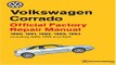 Volkswagen Corrado Official Factory Repair Manual 1990-1994:  Free Book Download