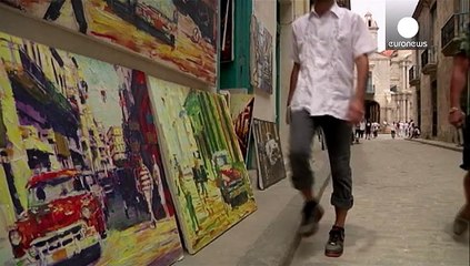 Deux artistes américains peignent Cuba