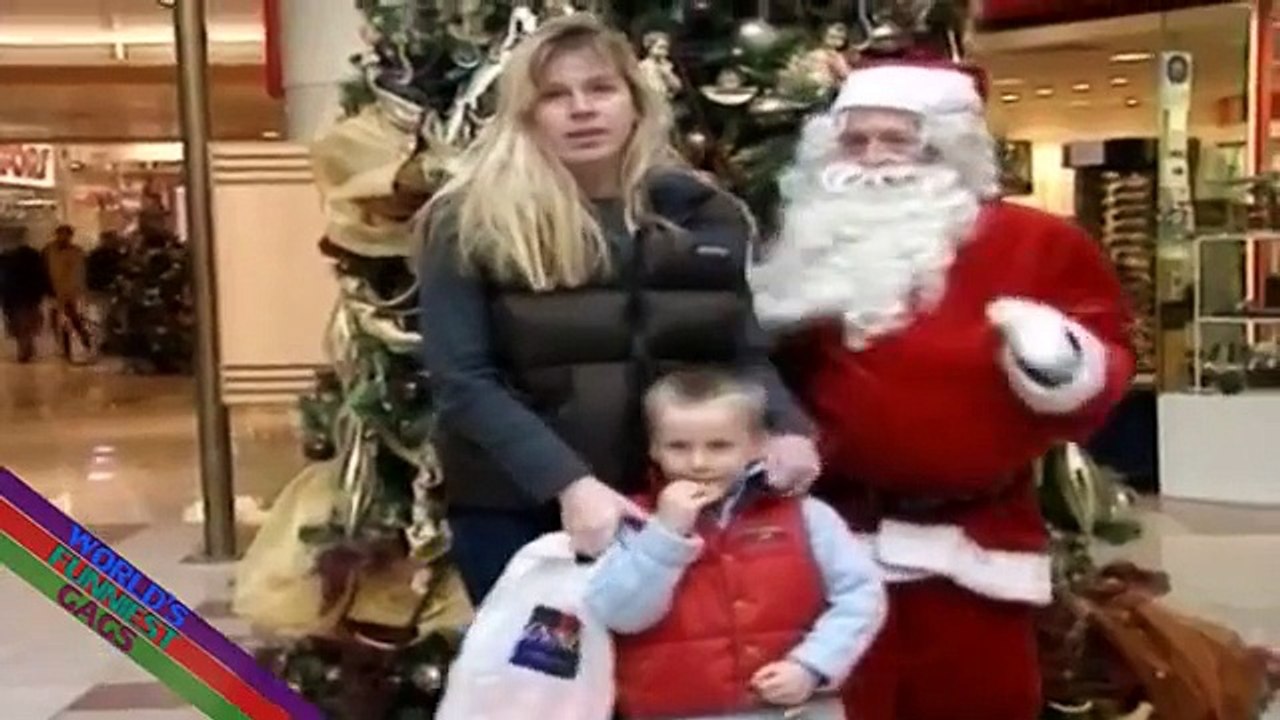 Naughty Santa Prank – Santa gropes SEXY lady butt gets hit Christmas Videos