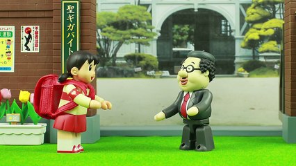 ドラえもん おもちゃ のび太の学校 コマ撮りアニメ Doraemon toys 도라에몽 哆啦A梦