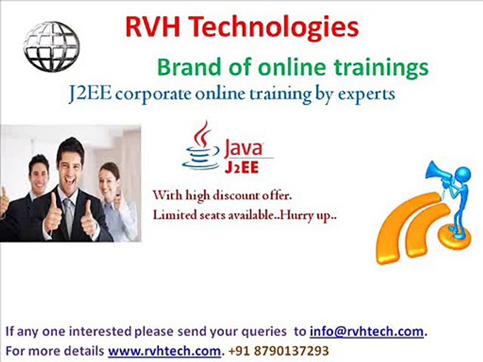 J2ee corporate online training by experts
