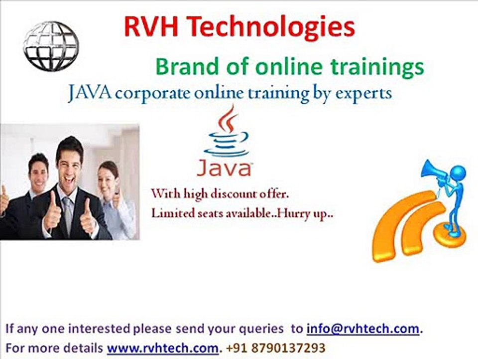 Java corporate online training by expert