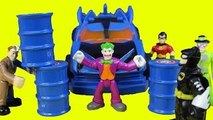 Imaginext The Batmobile & Villians With Batman Robin Joker Two Face Riddler Fisher Price