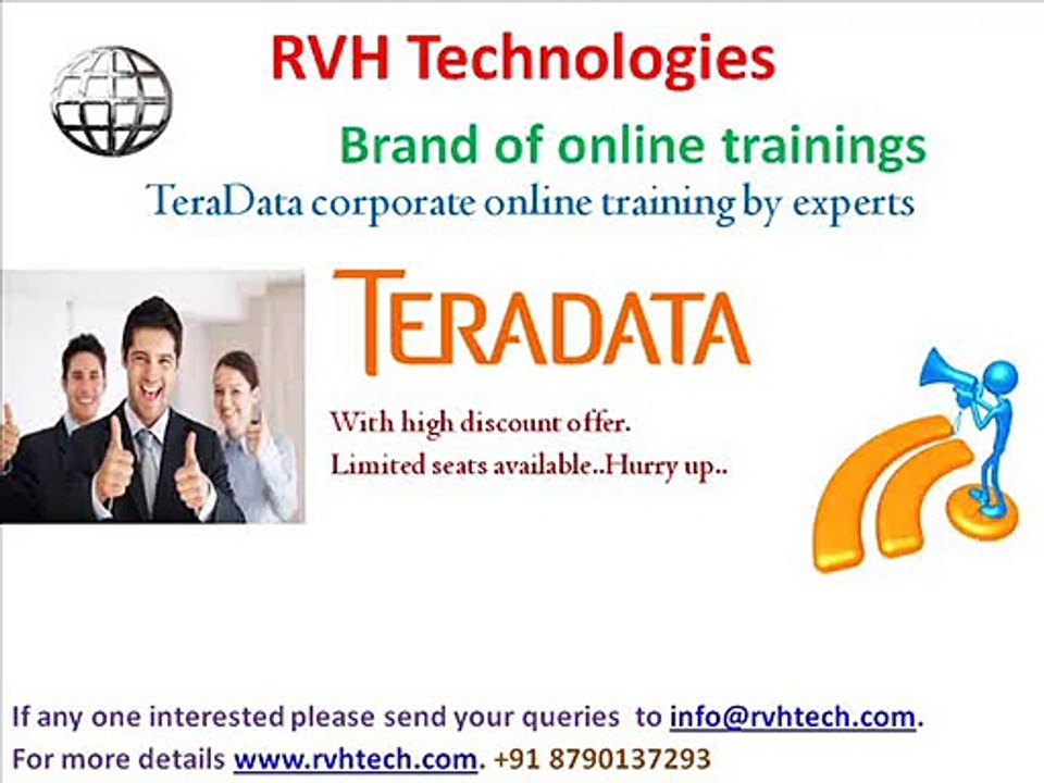 Teradata corporate online training by expert
