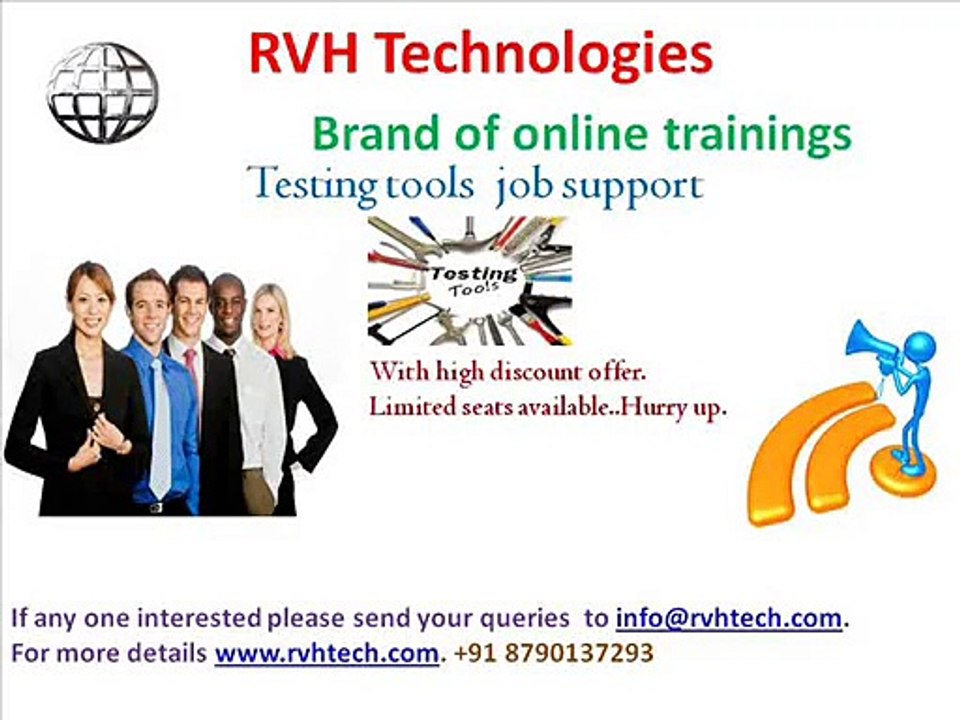 Testing tools job support for low price cost fee
