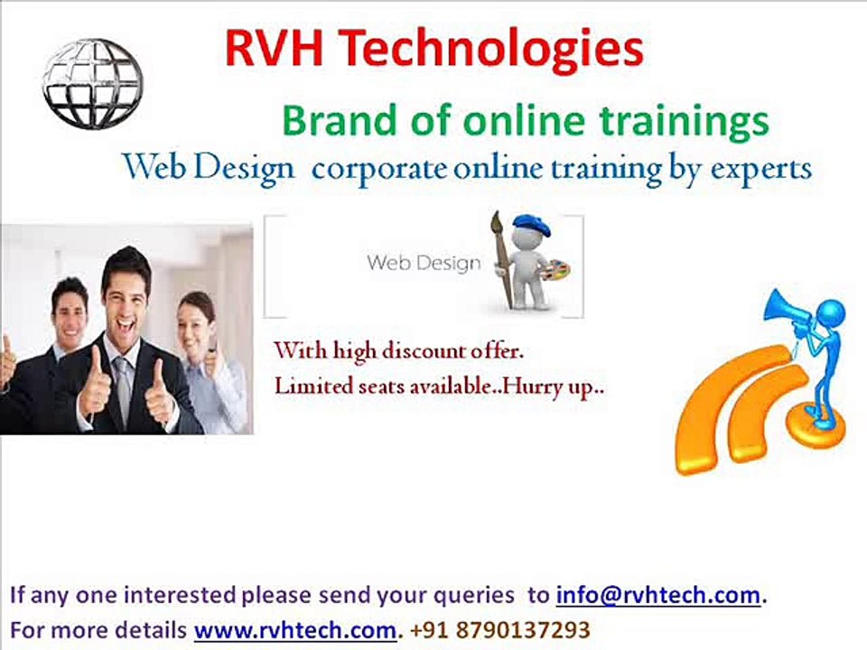 Web Designing corporate online training by expert