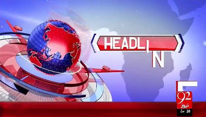 Headlines - 05:00 PM – 05 Oct 15 - 92 News HD