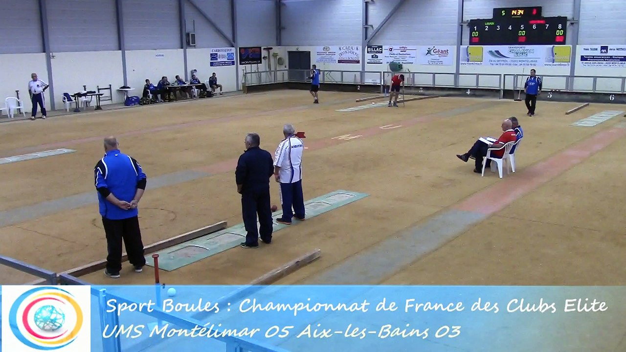 Point de précision, Montélimar contre Aix-les-Bains, Club Elite Masculin J1, Sport Boules, saison 2015 / 2016