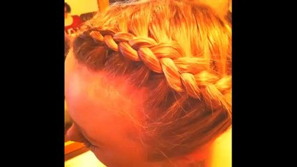 Hairstyle DUTCH BRAID HEADBAND ON YOURSELF _ BRAID HEADBAND