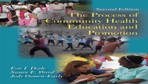 Process of Community Health Education and Promotion Free Book Download