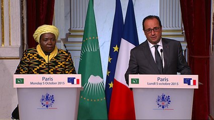 Point de presse avec Mme Nkosazana Dlamini-Zuma, présidente de la Commission de l'Union africaine