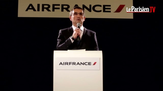Conférence de presse du DRH chahuté d'Air France