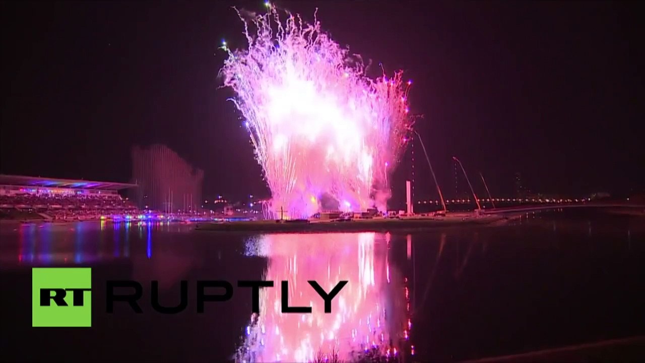 De gigantesques feux d’artifice marquent la fin du Cercle de lumière à Moscou