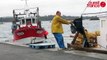 Ouverture de la pêche de la coquille saint-jacques à Pors-Even, près de Paimpol