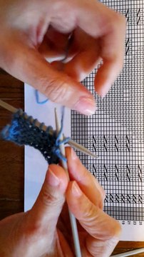 Tricoter une torsade à droite sur 4 mailles