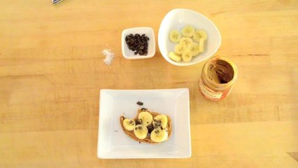 Chocolate Banana Peanut Butter Toast