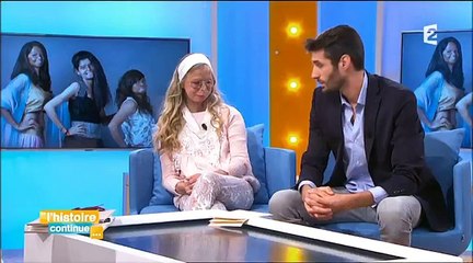 Sophie Davant et un journaliste bouleversés par l'histoire d'une femme défigurée par une agression au vitriol